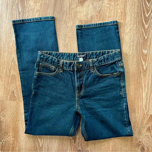 Cat & Jack Other - Cat & Jack Kids' Dark Blue Denim Straight Leg Jeans 16